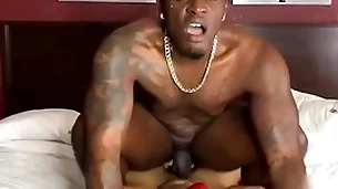Daddyblackxxx first time getting fucked on camera featuring mr. red