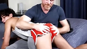 That concisely imp has to learn a lesson! stepson gabe bradshaw's ass not only gets spanked by his stepdaddy eric eradicate affect red, but fucked too!