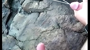 Jumbo cumshot outdoor