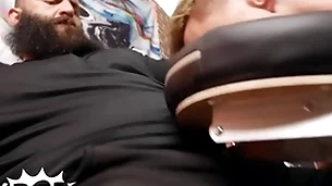Markus kage puts his dick in his costumer lev ivankov's throat then ties his hand & legs be expeditious for disturbance - twink pop