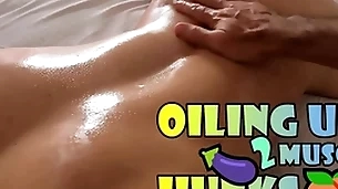 Gabriel's muscular and prurient ass lubed up be useful to his boyfriend's anal play - with alex barcelona