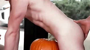 Gaycest - devious uncles teaches boys how to fuck a pumpkin