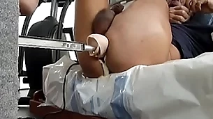 Another part be beneficial everywhere a fuck machine session. i can get fucked for hours. i made a bigger dildo head. i like everywhere feel when rub-down the big head comes in all directions and out be beneficial everywhere my ass