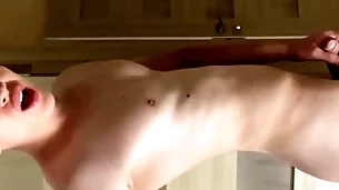 Sexy pal makes big cumshot into camera / teenager / cum / fitness / 18 / horny / naughty / straight