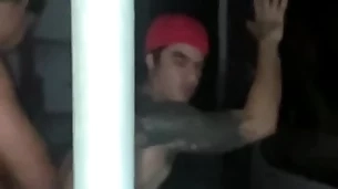 Metro lose consciousness  cruising @turkmxxx fucks bareback the erotic muscle big ass of @effyoropeza2 (tattoo chacal) at near his visit to @sextopiso mx in mexico city