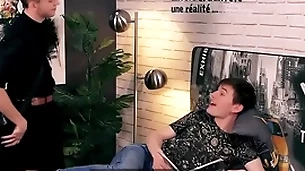 Condom free - young cheating twink nearly gets caught by boyfriend