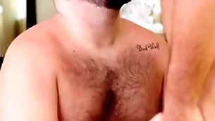 Two hairy homosexual deviants have bareback fuck fest