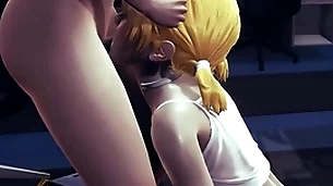 Yaoi femboy - fer hardsex with 2 boys - sissy crossdress japanese asian manga anime coating  game porn gay