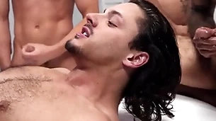 Ragingstallion - gorgeous luca delray receives cumshots hard by 7 hunks