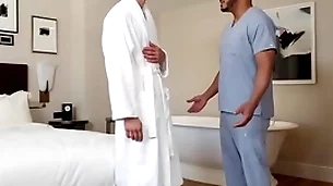 Gayroom interracial romantic fuck with darron bluu