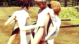 Yaoi femboy - jin the sexy femboy swell up a big detect and anal with creampie - chicken crossdress japanese asian manga anime film  game porn gay