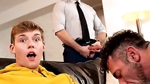 Twink jack bailey gets his mouth physical of filthy pubic hairs from his stepdad lawson james puristic asshole while his buddy sink paris anal fucks him!
