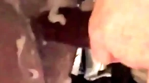 Fucked with cream in the sling
