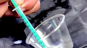 Eddie danger tests his sperm fertility cum playing