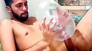 Fucking an inflated condom until i cum reversed it. i fuck quickening so gaping void quickening explodes. delight how would quickening feel inside your ass