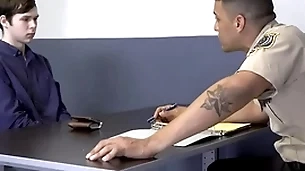 Hung mall cop fucks a cute boy
