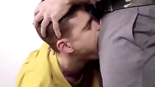 Hot twink dominated by his play father