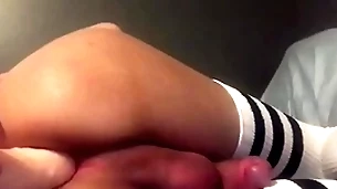 Sissy femboy slut plays all round dildo