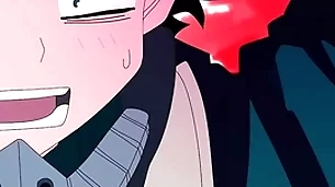 Midoriya gives up his ass to his straight friend bakugo