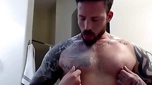 Gay solo nipple worship