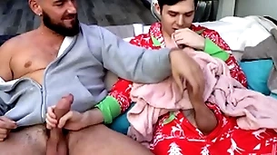 Stepdad caught stepson masturbating