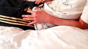 Solo guy jerking off: beautiful pleasure in my field
