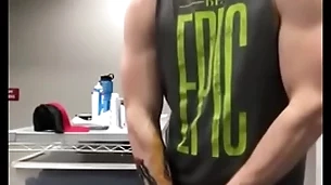 Jerking off at work big dick guy