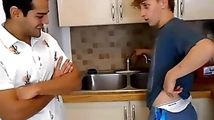 Elis and sebastian stretch out their briefs