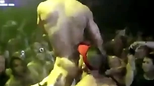 Gay pornstars concerning public stage