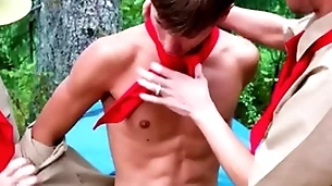 Hot fit twink boy scout fucked by scout leaders outdoors -  cyrus stark. colton mckeon, greg mckeon