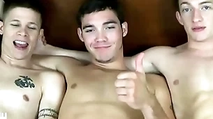 Jasonsparkslive - hung twinks swap head and fuck bareback in hot 3-way