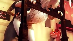 Furry yaoi femboy - anubis the dogboy and a bunnyboy hard with bdsm - sissy crossdress japanese asian manga anime greatcoat  game porn gay