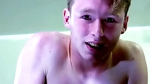 A straight blond boy is around tears in the long run b for a long time being spanked
