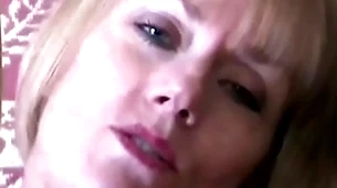 Oral sex expert shows off her skills