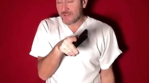Wife hypnotizes pinch pennies with remote control