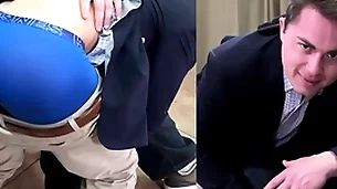 A straight boy goes go away stranger the knee for a everlasting birching stranger a person