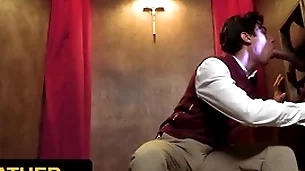 Yesfather - cute latino boy gabe bradshaw gets drilled by perv priest during passionate confession
