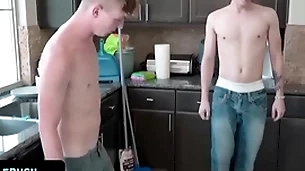 - innocent cute boy gets tricked by his older to give his heavy dick