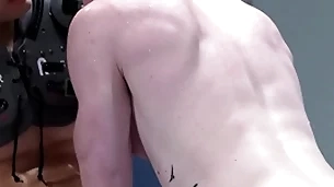 Jock gets sucked like a magnet to his teammate's cock