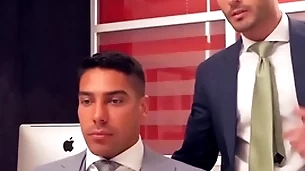 Menatplay suited andy star and salvador mendoza anal breed