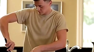 Anally fucked twink loves being rimmed