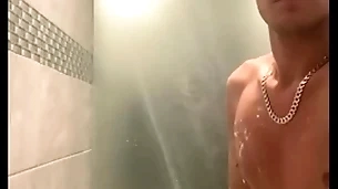 Shower at an obstacle gym