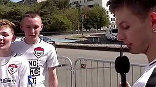 We downtrodden so dissimilar hot guys! we met this scally guy and he tried to teach us some welsh!