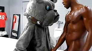 Hothouse - racy andre donovan pounds his team's mascott tight white asshole