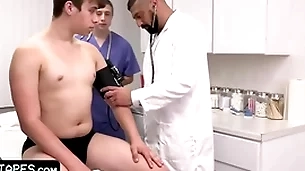 Adorable innocent anyway a lest is of course submitting to doctor and his student during active examination