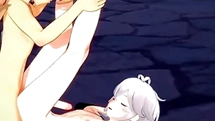 Genshin onus yaoi - aether added to kazuha footjob added to bareback with creampie - sissy crossdress japanese asian manga anime film  beguilement porn gay