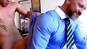 Menatplay ricky blue anal fucks suited stepdad dirk caber