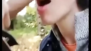Public blowjob