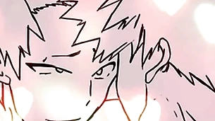 Bakugo folla a kirishima después de besarlo