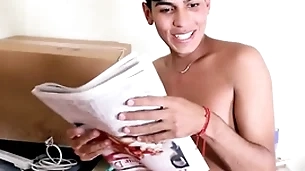 Older white athlete stepbrother pays off young twink latino paper route so they can fuck pov